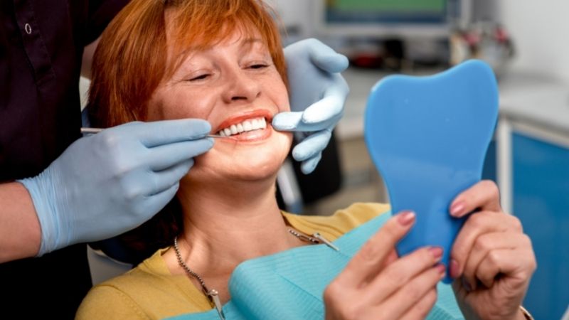 Woman At Dentist